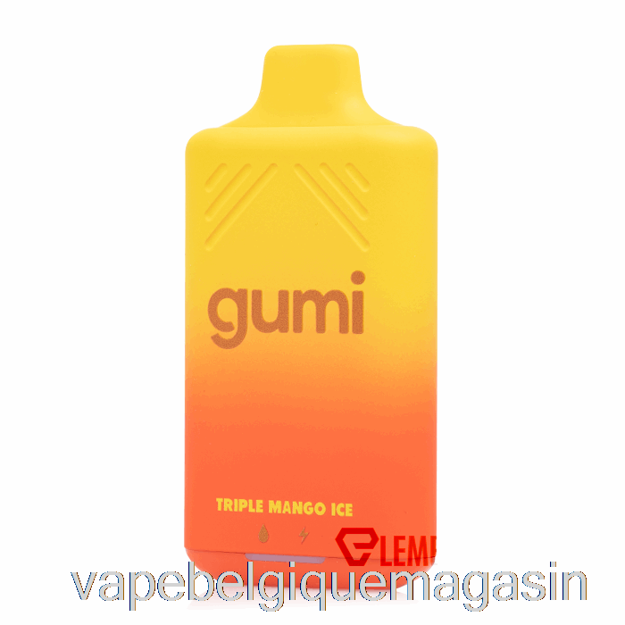 Vape Juice Gumi Bar 8000 Triple Glace à La Mangue Jetable